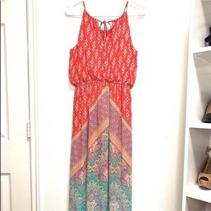 Maxi printed dress